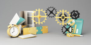 Systems and Processes Business Concept of teamwork and organizational collaboration - How to Map a Business Process to Improve it