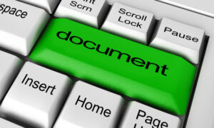 Document-word-on-keyboard-button- Small Business Document Management System