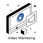 Isometric icon of video marketing - Use Video Marketing in Small Business