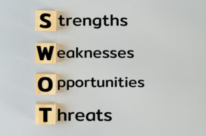 SWOT-wooden-cubes-for-swot-strengths-weaknesses-opportunities-threats-on-gray-background - How to Fix 9 Overlooked Challenges in Small Business