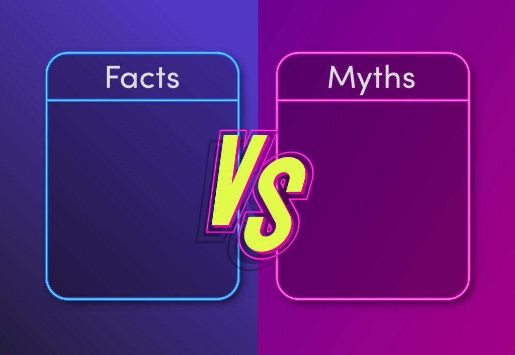 facts vs myths neon style concept - What is Increased Productivity