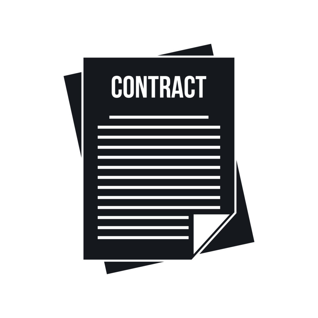 vecteezy contract icon in simple style - What is a Vendor Contract