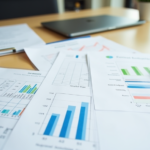 Business charts being reviewed on a table - How to Boost Organizational Health