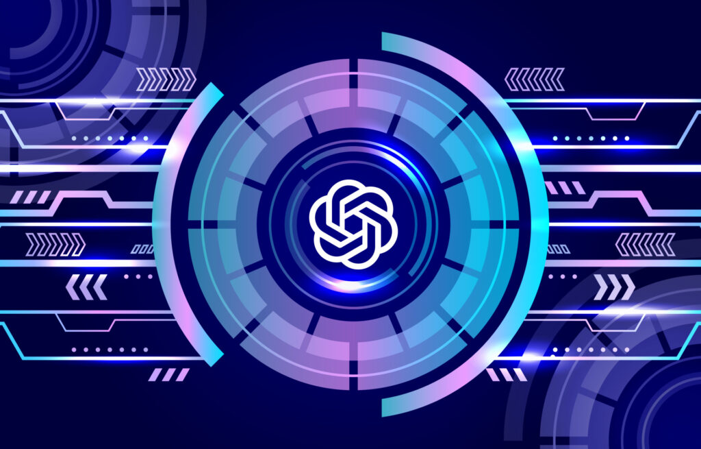 chatgpt future technology abstract geometric with circle - Maximizing Productivity with ChatGPT