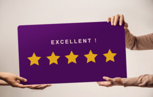 customer-experience-concept-happy-client-giving-excellent-and-five-yellow-stars