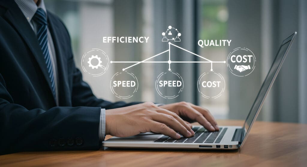businessman-analyzing-key-performance-indicators-kpis-on-computer - How to Optimize Process Optimization Outcomes