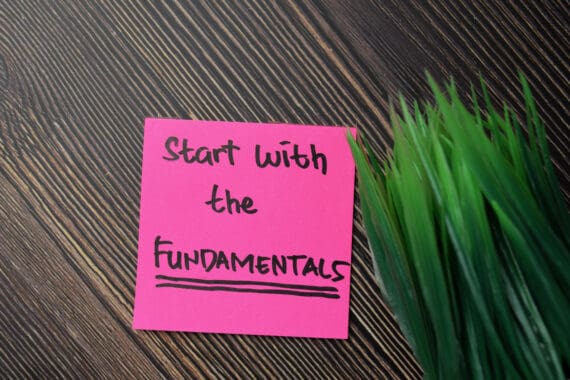 start-with-the-fundamentals-written-on-pink-sticky-note- Fundamentals of Digital Transformation for Small Businesses